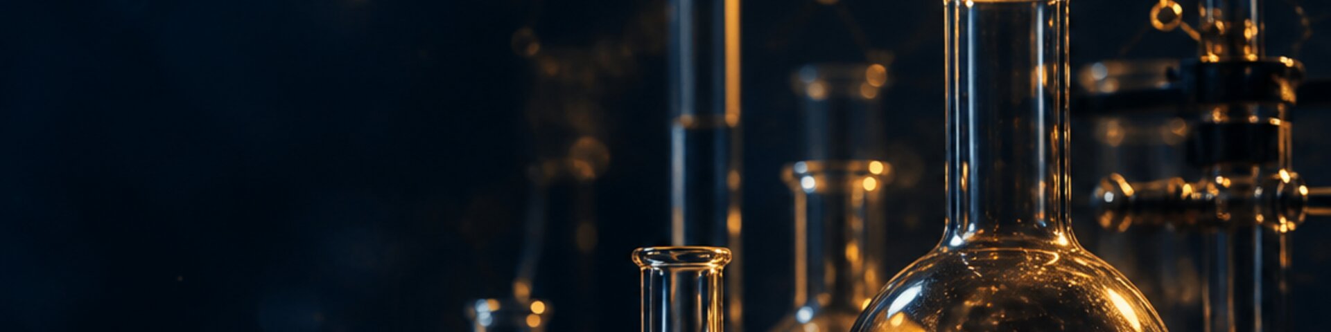 Chemie mit Laborgläsern
