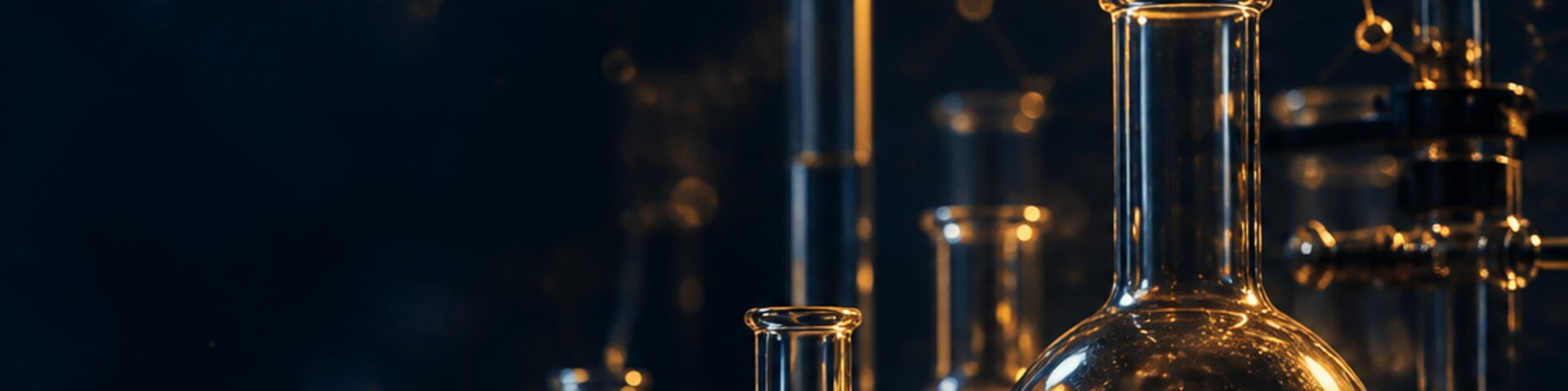 Chemie mit Laborgläsern