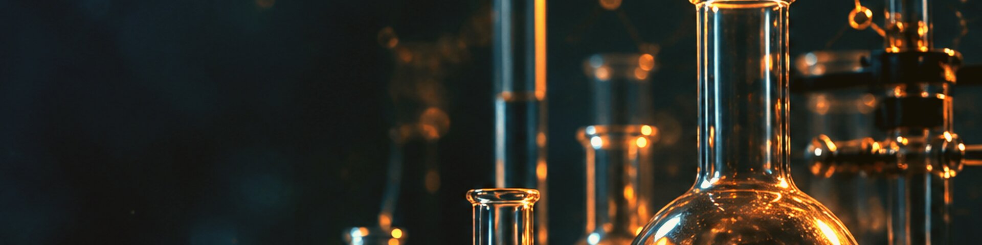 Chemie mit Laborgläsern