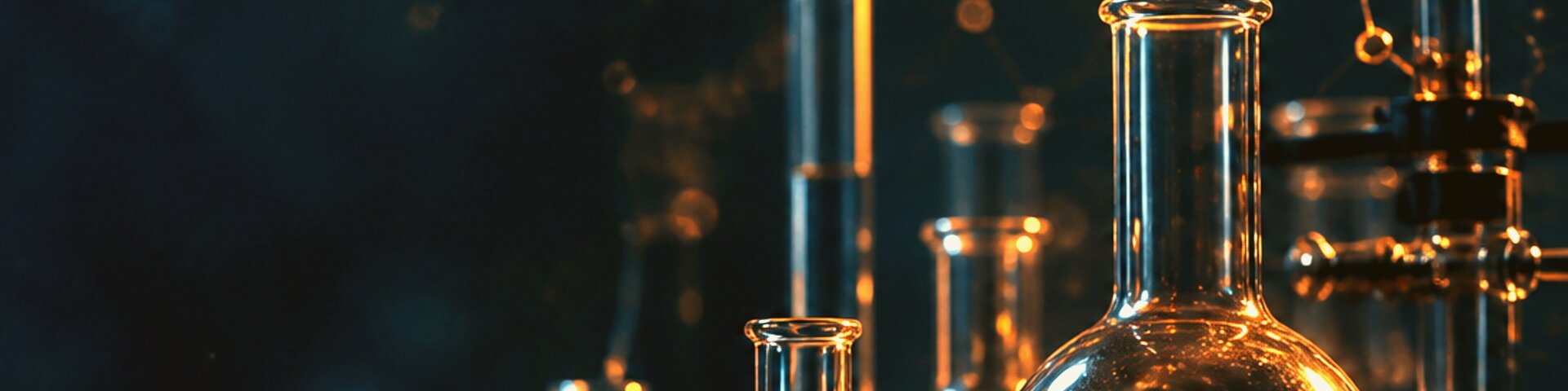Chemie mit Laborgläsern