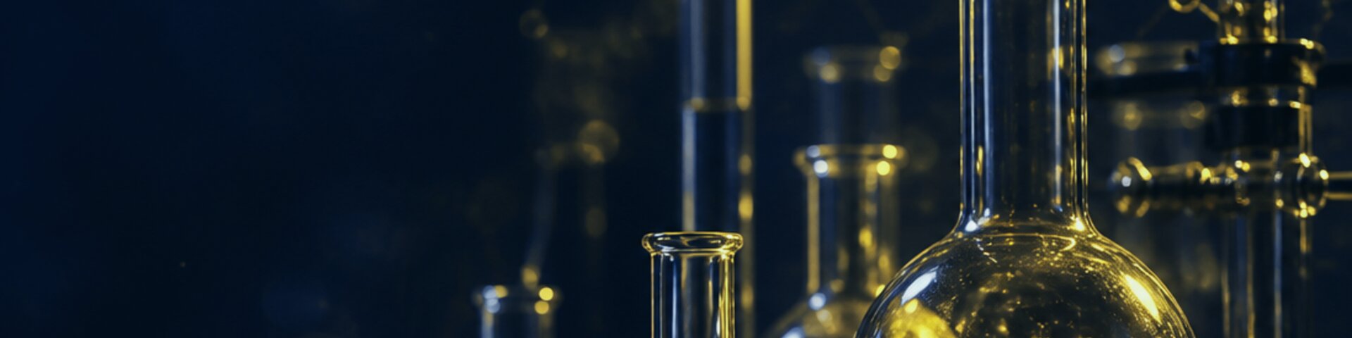 Chemie mit Laborgläsern