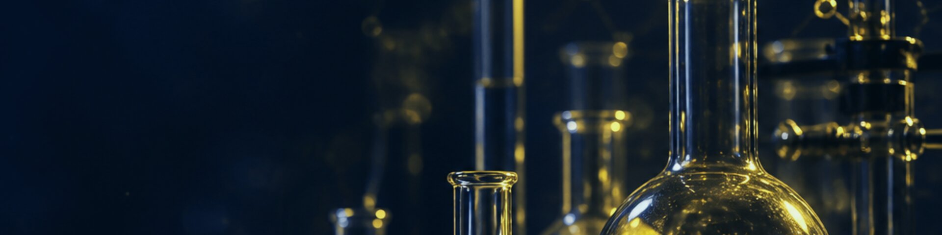 Chemie mit Laborgläsern