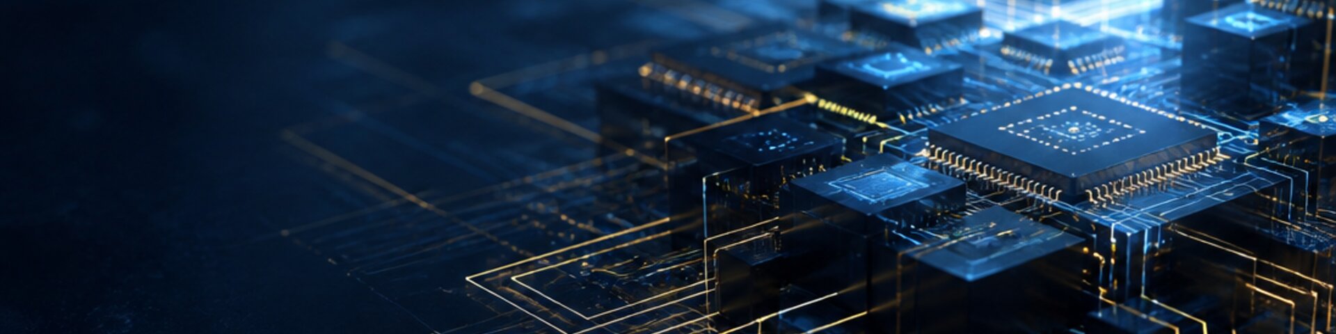 Informatik-Detail mit Schaltkreis