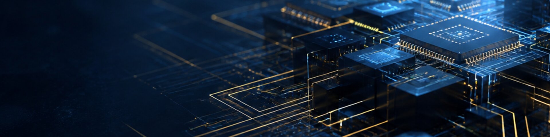 Informatik-Detail mit Schaltkreis