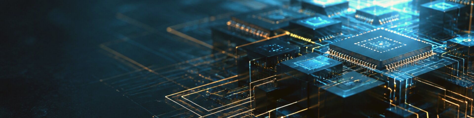 Informatik-Detail mit Schaltkreis