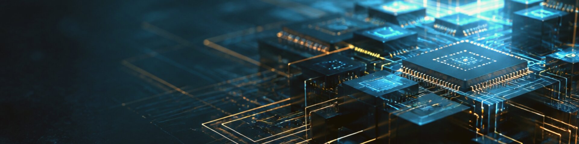 Informatik-Detail mit Schaltkreis