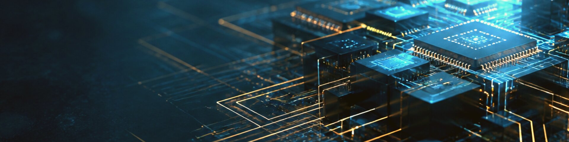 Informatik-Detail mit Schaltkreis