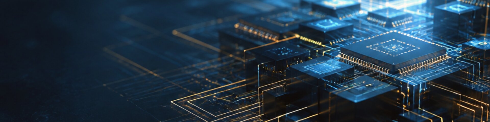 Informatik-Detail mit Schaltkreis