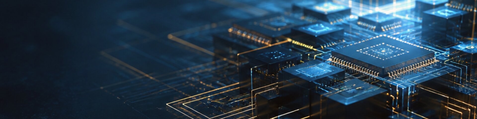 Informatik-Detail mit Schaltkreis