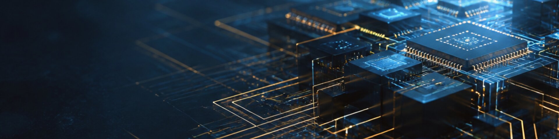 Informatik-Detail mit Schaltkreis