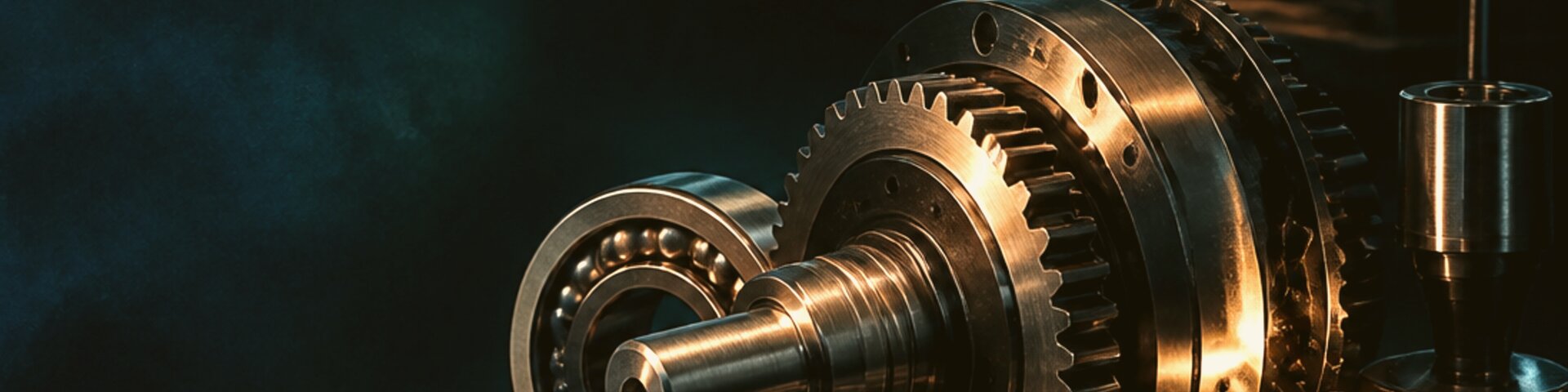 Maschinenbau mit Metalldetail