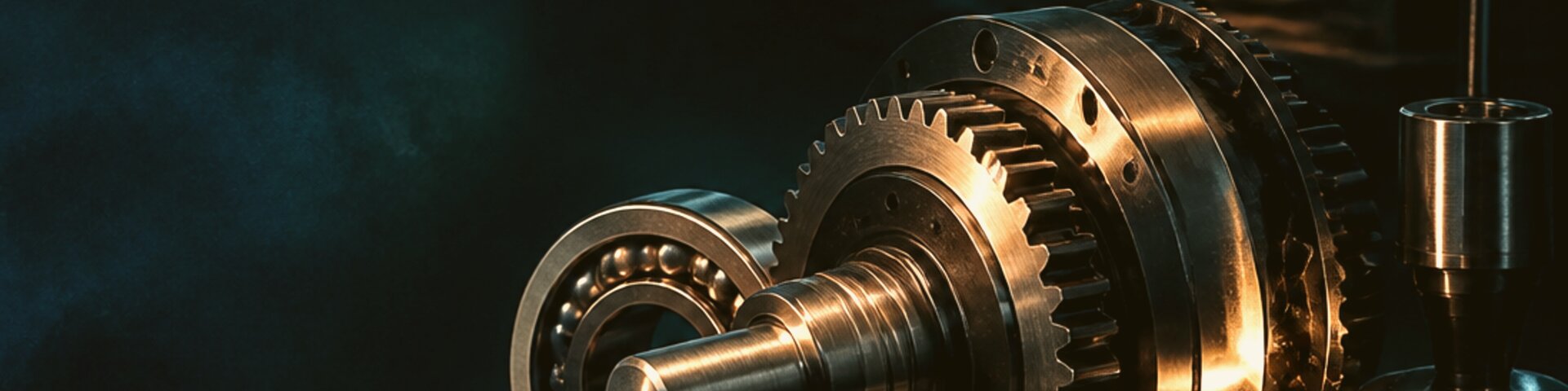 Maschinenbau mit Metalldetail