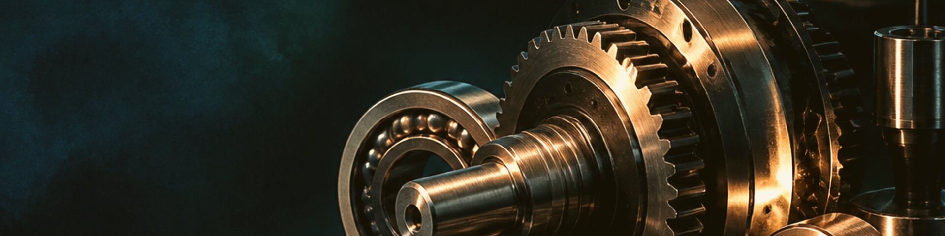 Maschinenbau mit Metalldetail