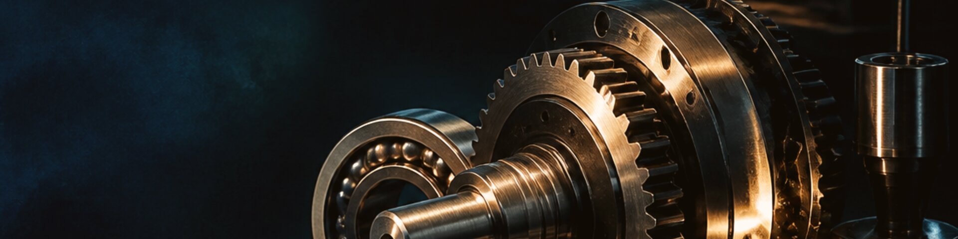 Maschinenbau mit Metalldetail