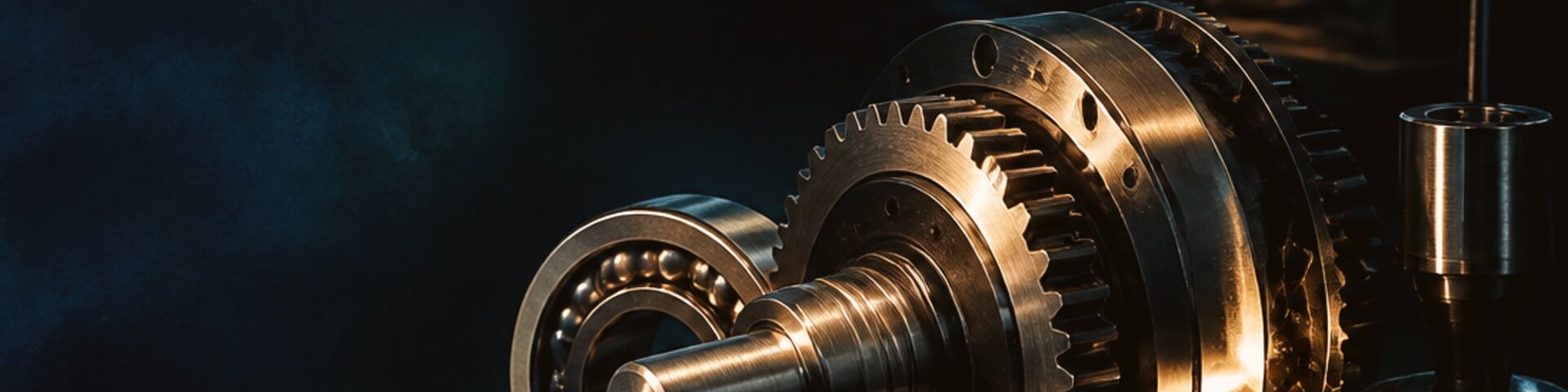 Maschinenbau mit Metalldetail