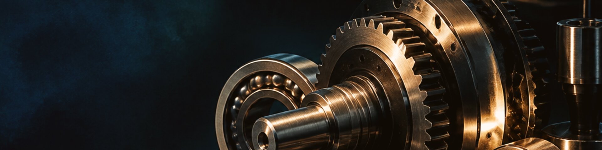 Maschinenbau mit Metalldetail