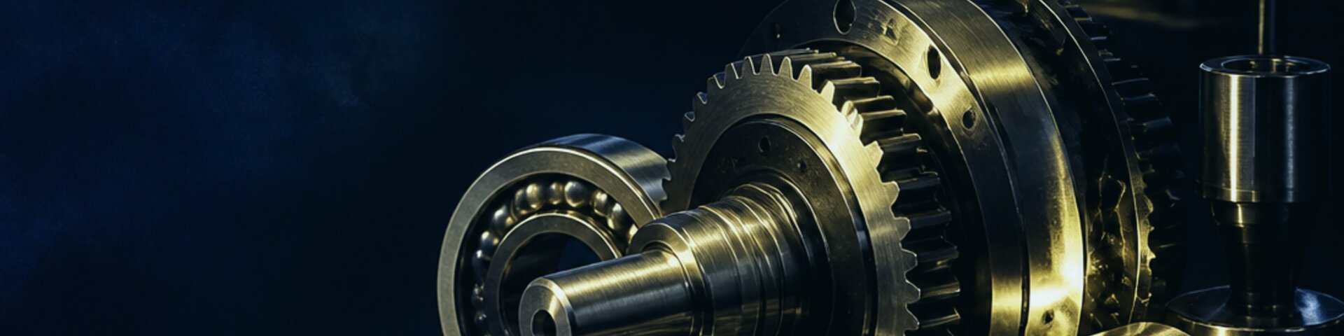 Maschinenbau mit Metalldetail