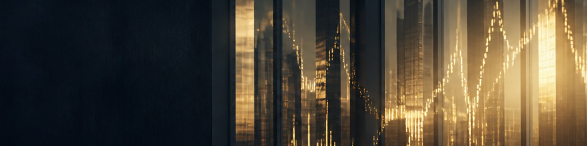 Wirtschaft mit goldenem Akzent