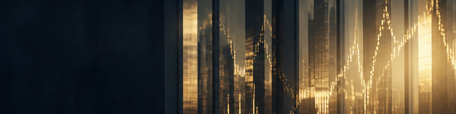 Wirtschaft mit goldenem Akzent