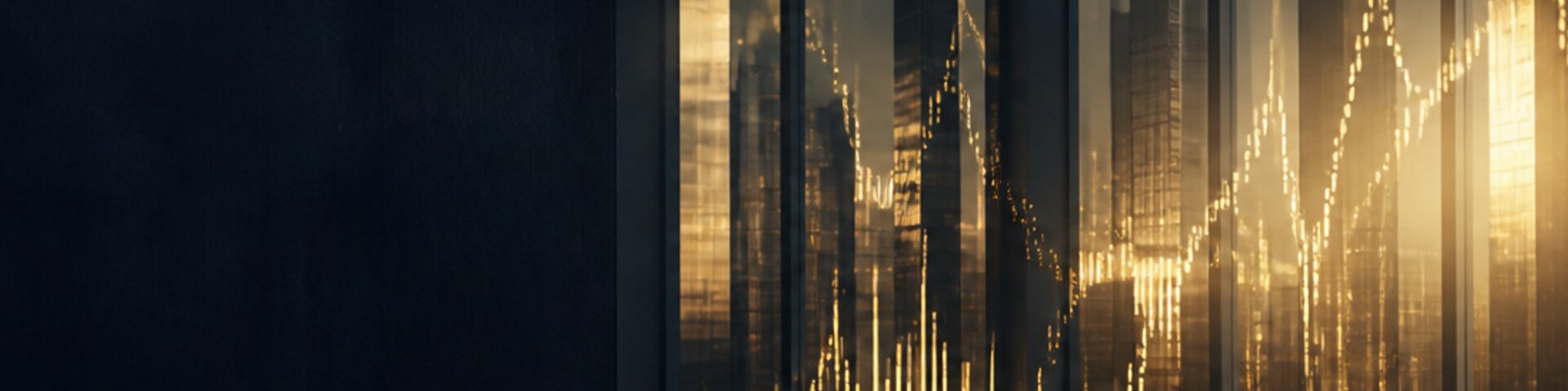 Wirtschaft mit goldenem Akzent