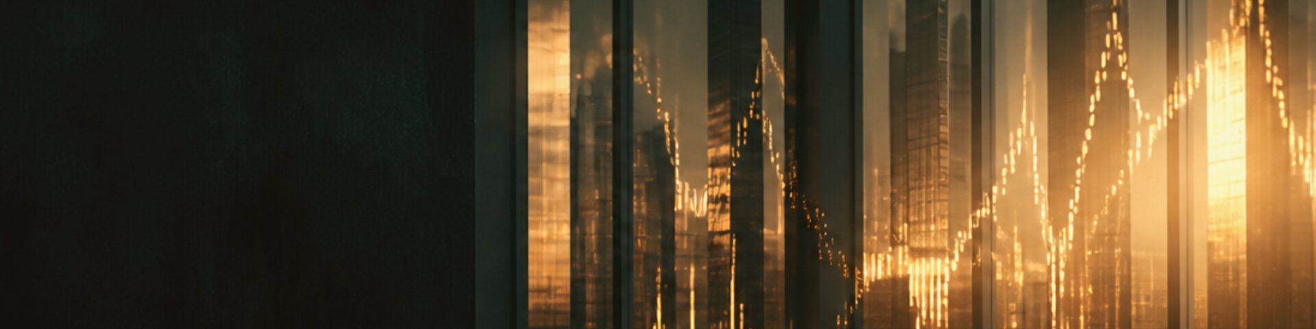Wirtschaft mit goldenem Akzent