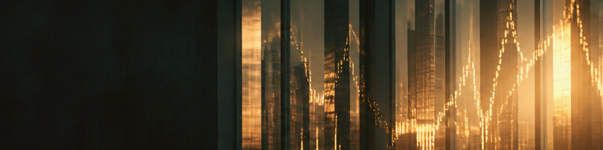 Wirtschaft mit goldenem Akzent