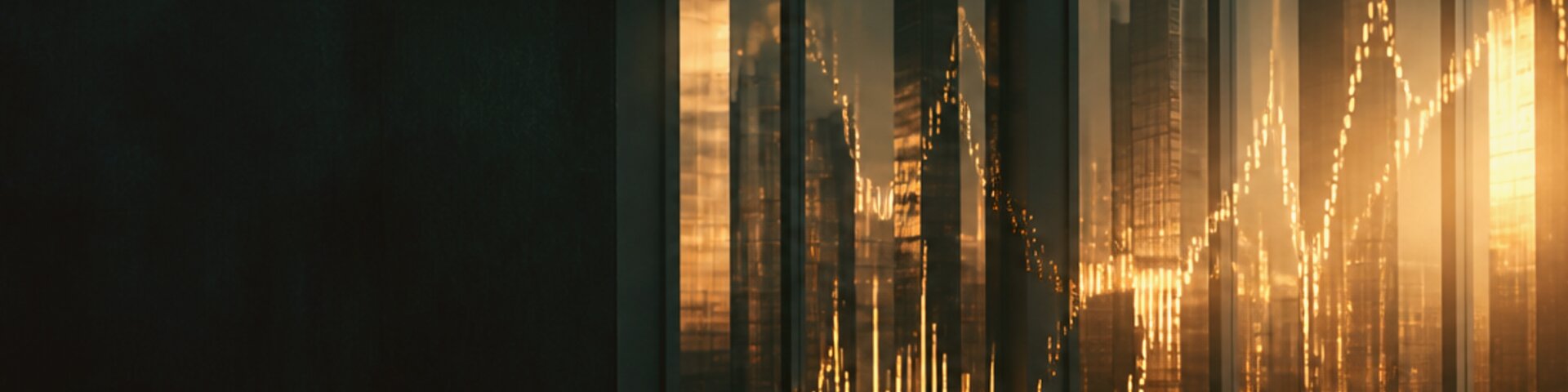 Wirtschaft mit goldenem Akzent