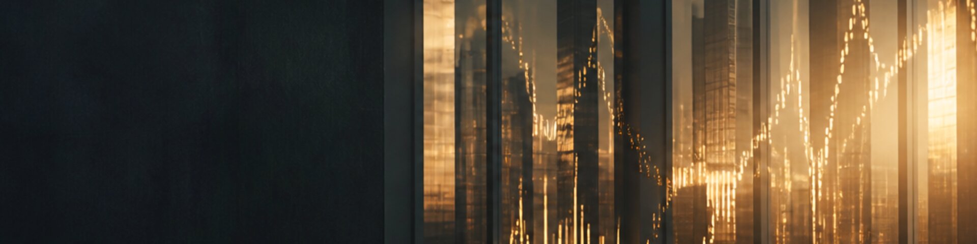 Wirtschaft mit goldenem Akzent