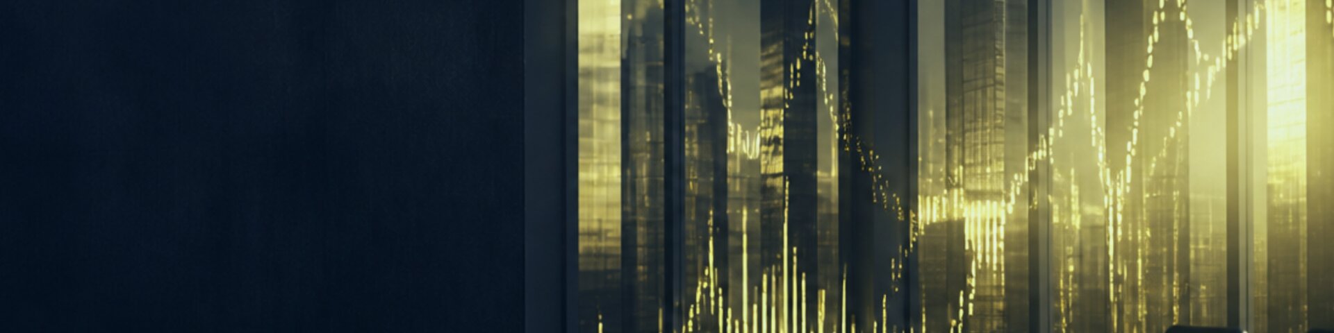 Wirtschaft mit goldenem Akzent